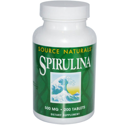Source Naturals, Spirulina, 500 mg, 200 Tablets