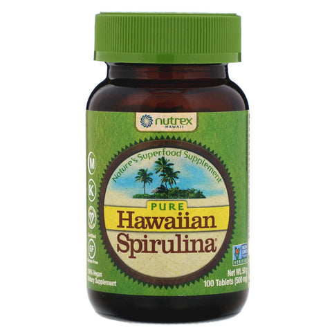 Nutrex Hawaii, Pure Hawaiian Spirulina, 100 Tablets